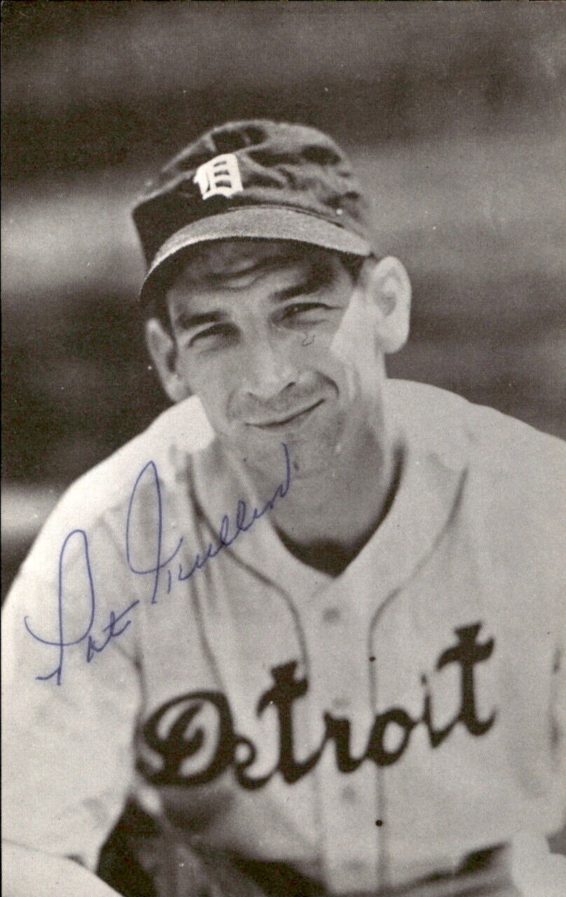 Pat Mullin Tigers d. 1999 Signed/Autographed 3x5  Photo 178665