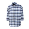 Sean Long Sleeve Checked Pocket Shirt // Light Blue