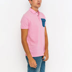 Conner Short Sleeve Polo Shirt // Pink