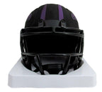 Patrick Queen Signed/Auto Ravens Black Lunar Eclipse Mini Helmet Beckett 164521
