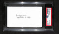 Nick Drahos Autographed 3x5 Cut Card PSA/DNA 186517