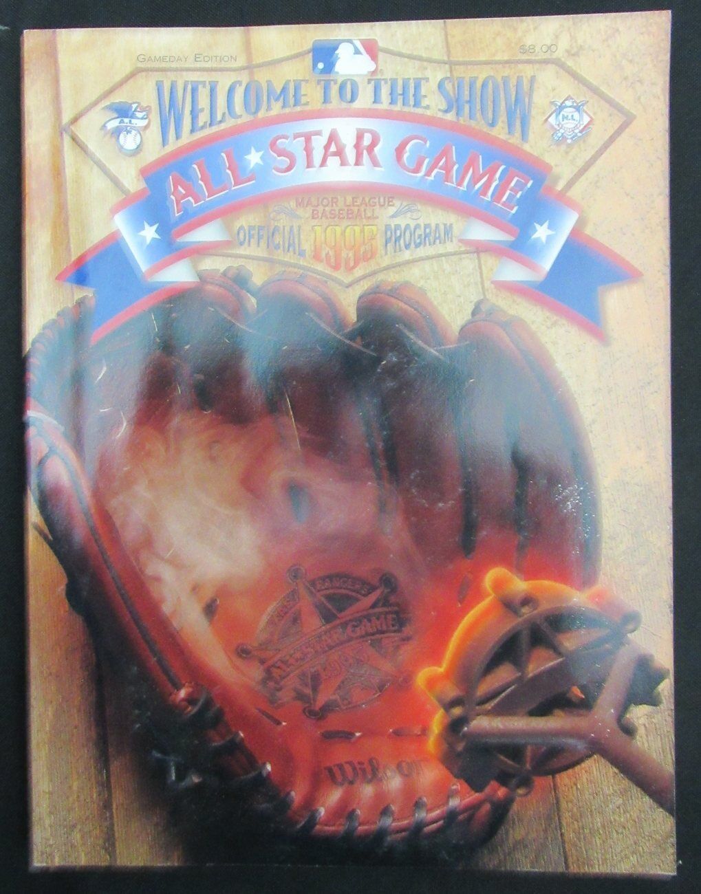 1995 MLB All Star Game Program The Ballpark Arlington Texas Jeff Conine MVP