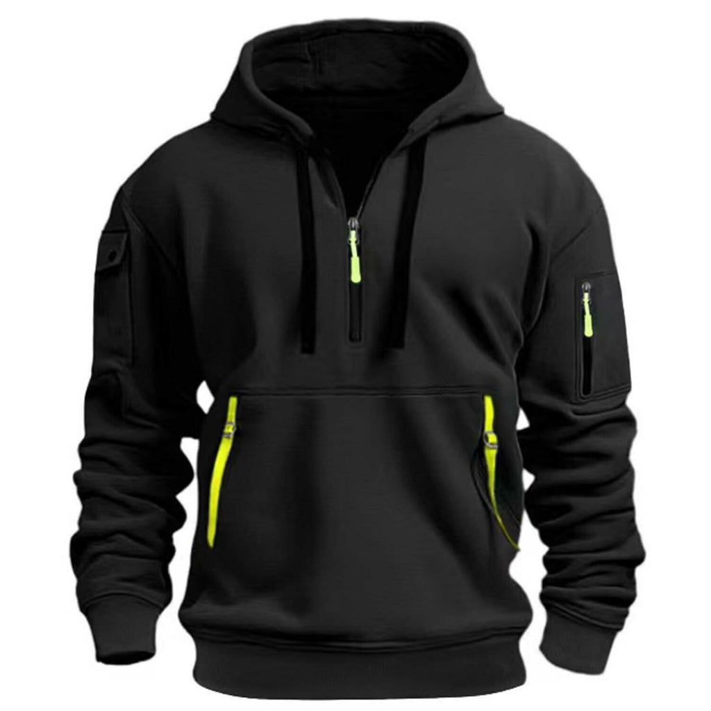 Utility Fleece Hoodie // Black
