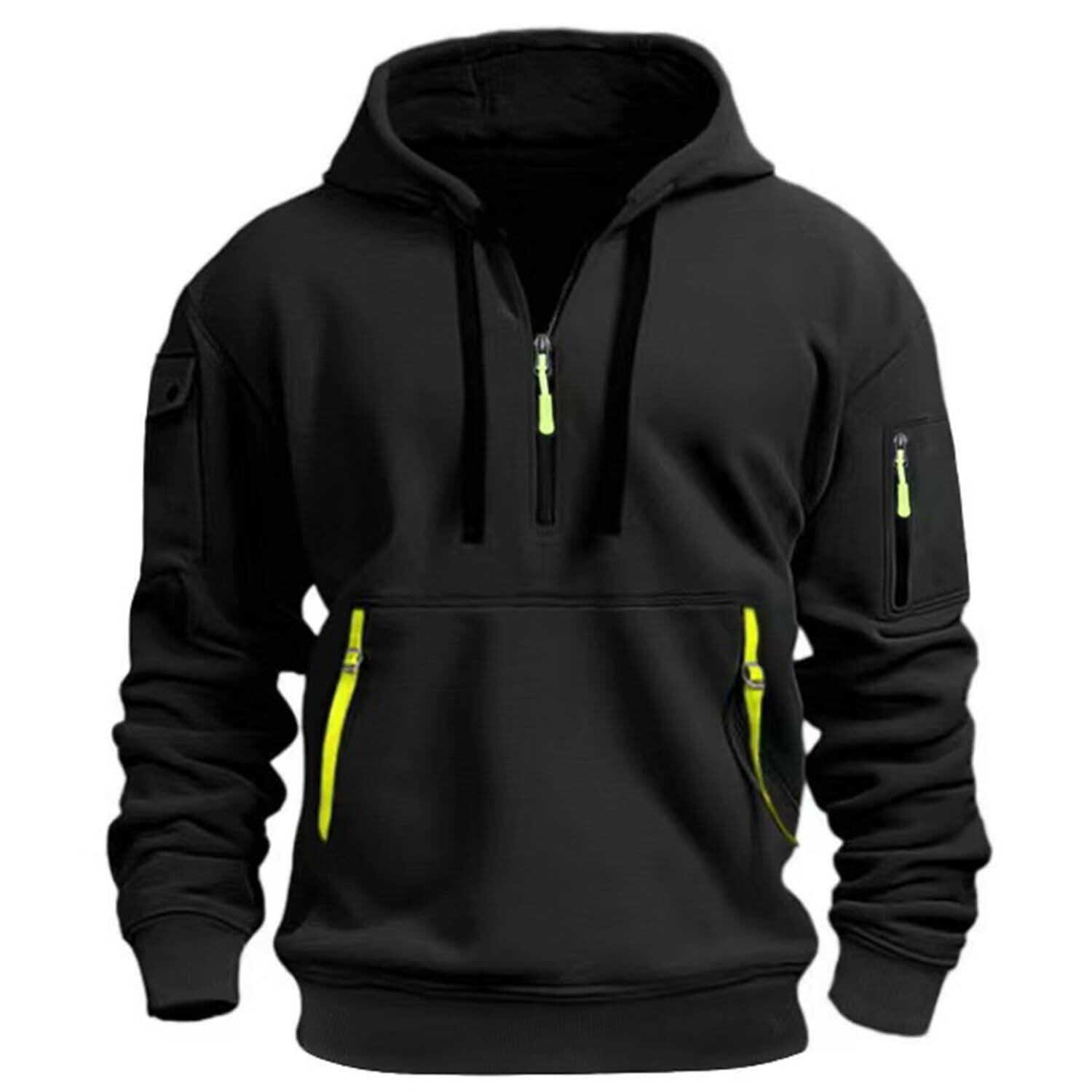 Utility Fleece Hoodie // Black