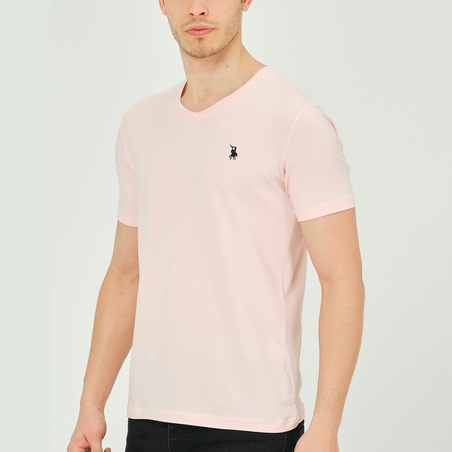 Alex V-Neck Shirt // Pink