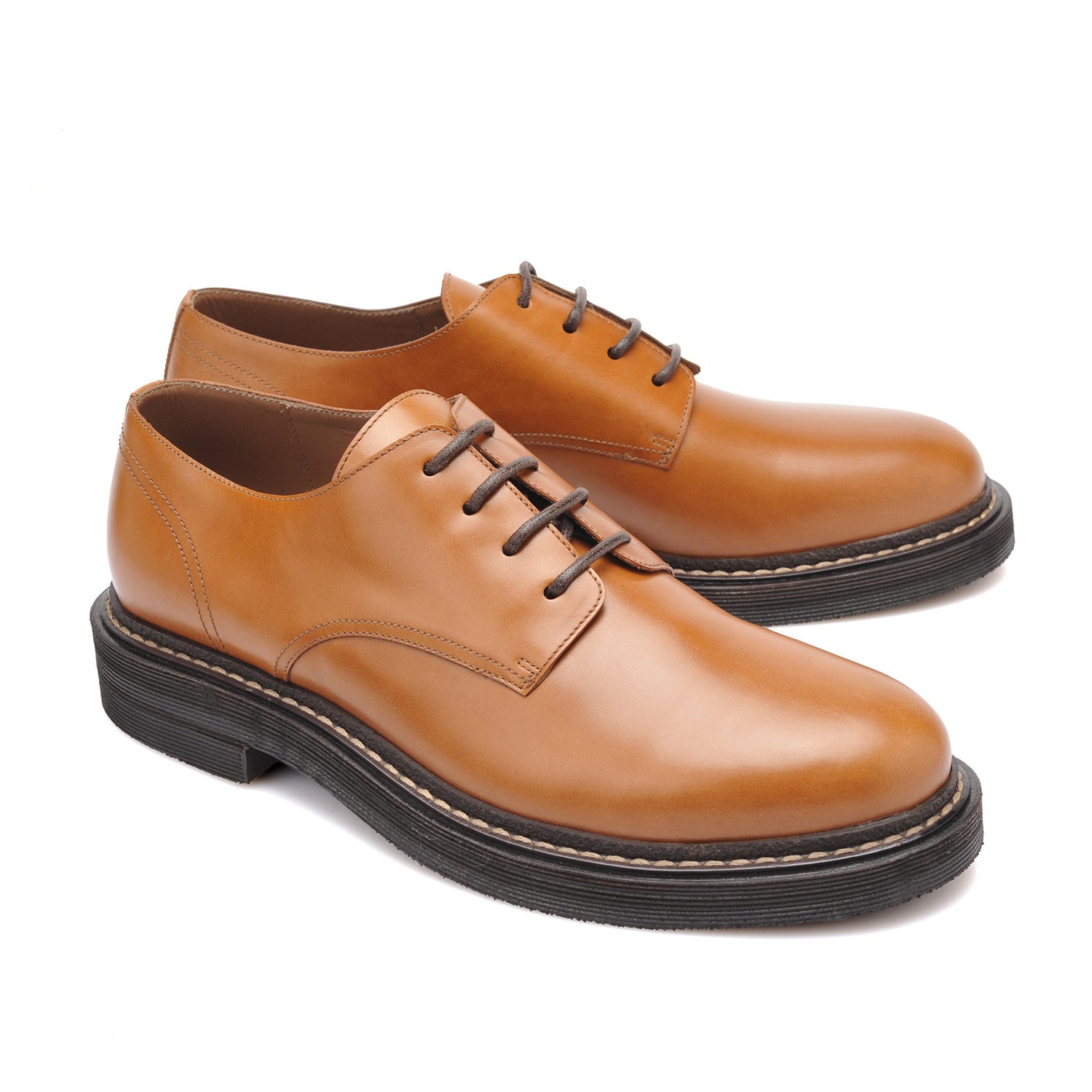 Leather Derby Shoe // Cognac