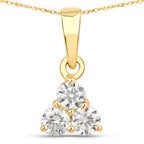 0.33 Carat Genuine Lab Grown Diamond 14K Yellow Gold Pendant