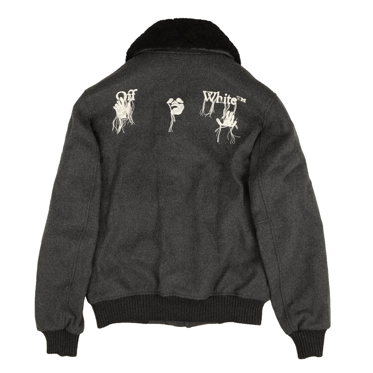 Gray Logo Pivot Aviator Jacket