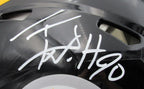 T.J. Watt Autographed Full Size Speed Authentic Football Helmet Steelers JSA