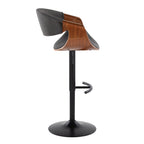 Curvo - Mid Century Modern Adjustable Barstool With Swivel (Set of 2)