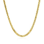 2.7mm 14k Yellow Gold Lite Diamond Cut Round Franco Chain