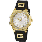 Guess Women's Black Gold Wristwatch