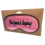 THE QUEEN IS SLEEPING Mask - Funny Female Sleep Eye Blindfold Soft EyeMask Gift