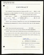 Fritz Crisler CFB HOF Signed 1957 Contract University of Michigan JSA 185592