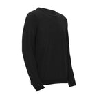 Solid Crew-Neck Sweater // Black