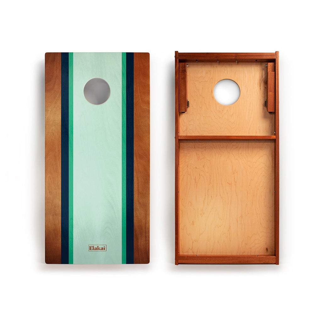 2ft x 4ft Graphic Wood Classic Cornhole Boards | Classic Beach Stripes Collection