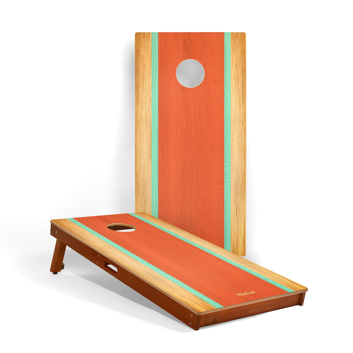 2ft x 4ft Graphic Wood Classic Cornhole Boards | Classic Beach Stripes Collection