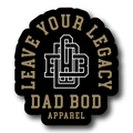 DadBod Monogram Sticker