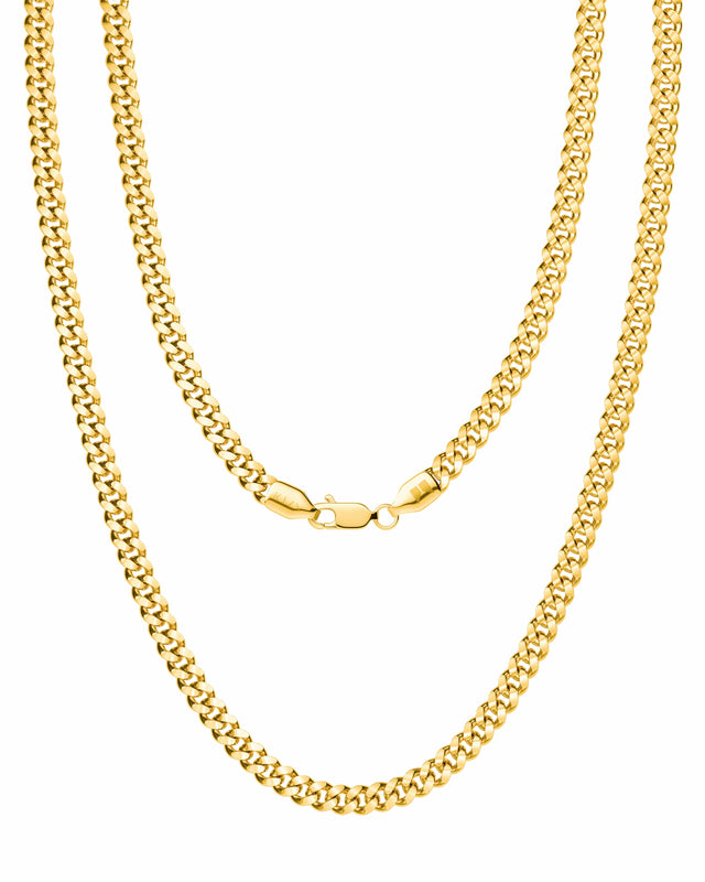 Gold Cuban Link Chain (3.5mm)