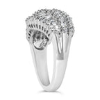 14K White Gold Diamond Cocktail Ring Band (1 3/4 Cttw, H-I Color, SI2-I1 Clarity)