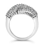 14K White Gold Diamond Cocktail Ring Band (1 3/4 Cttw, H-I Color, SI2-I1 Clarity) - Size 6-1/2