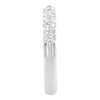 14K White Gold 1/2 cttw Diamond 5-Stone Band Ring (H-I Clarity, SI2-I1 Color) - Size 7
