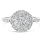 10KT White Gold Diamond Cocktail Ring (1 cttw, H-I Color, SI2-I1 Clarity)