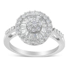 10KT White Gold Diamond Cocktail Ring (1 cttw, H-I Color, SI2-I1 Clarity)