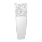 14K White Gold Princess and Baguette-cut Diamond Ring (1.0 Cttw, H-I Color, VS2-SI1 Clarity) - Size 6