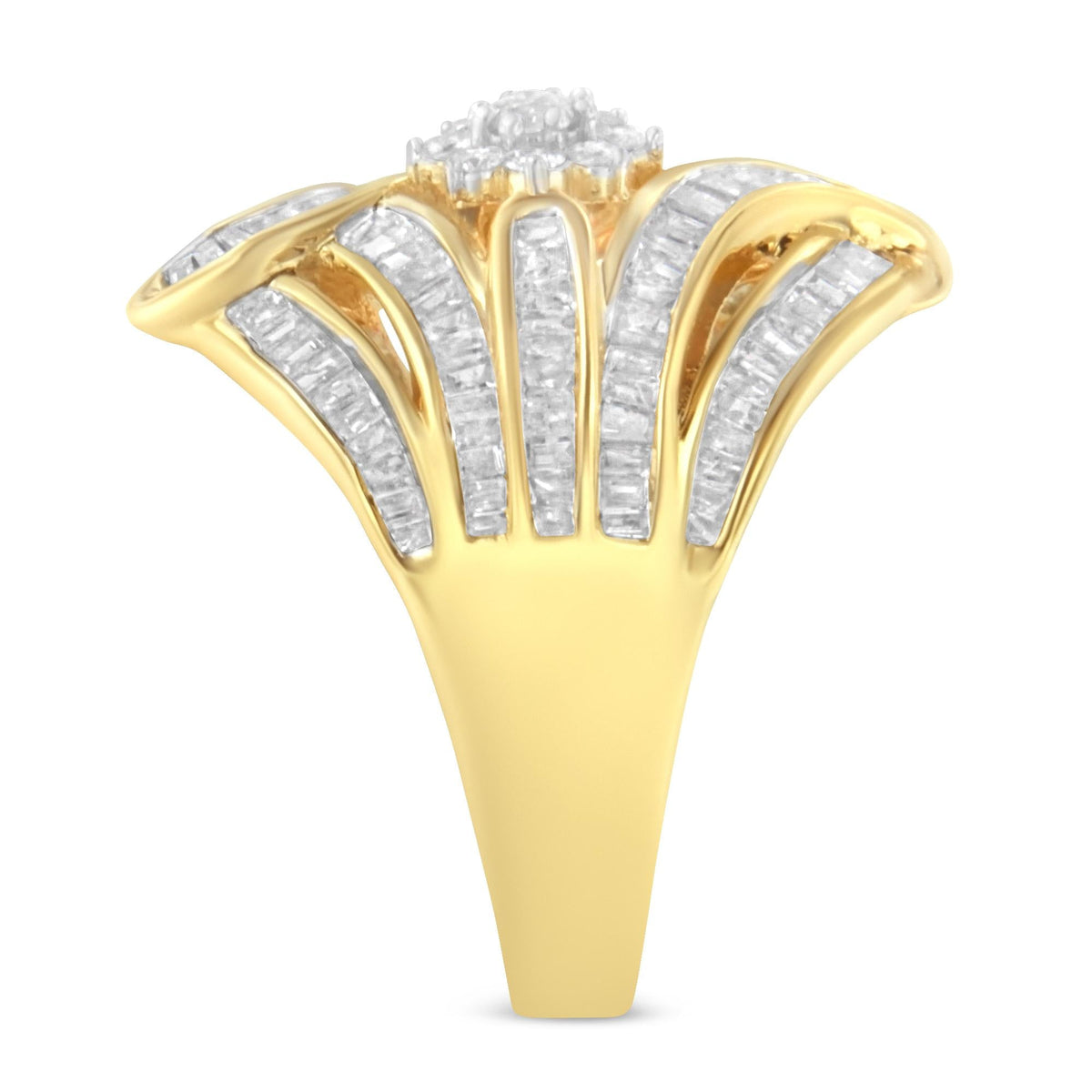 10K Yellow Gold Diamond Ring (1 Cttw, I-J Color, I2-I3 Clarity)