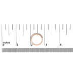10K Rose Gold Plated Sterling Silver 1/3 Cttw Diamond Band Ring