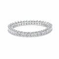 14K White Gold 1.0 Cttw Princess Diamond Eternity Band Ring