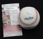 Chris Stewart Signed/Auto Yankees 100th OML Baseball JSA  186947