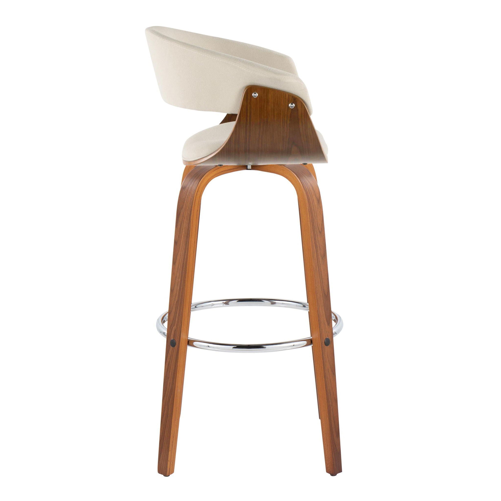 Vintage Mod - Mid Century Modern Fixed Height Barstool