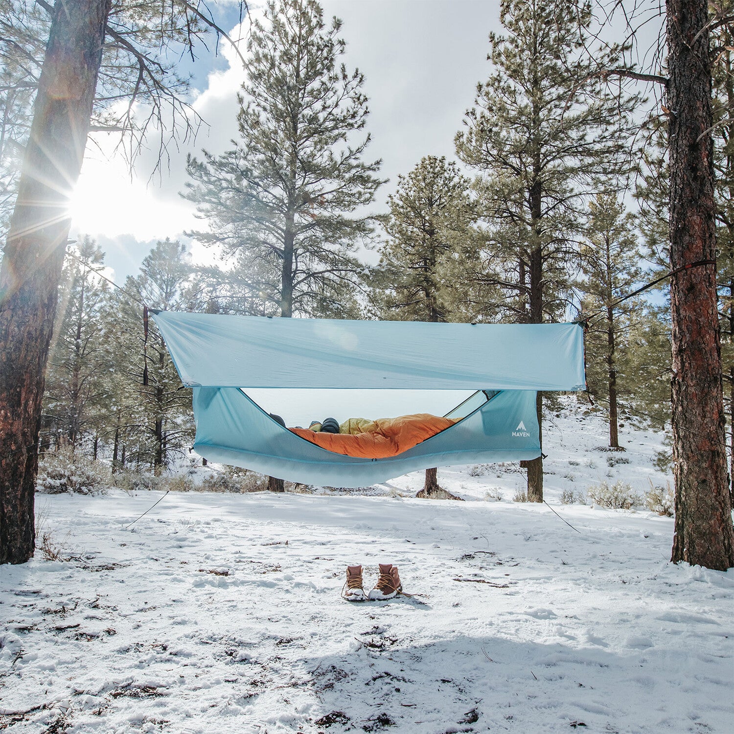 Haven Tent with insulated pad // Sky Blue