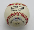 Whit Wyatt Autographed/Signed ONL Baseball Brooklyn Dodgers PSA/DNA 191698