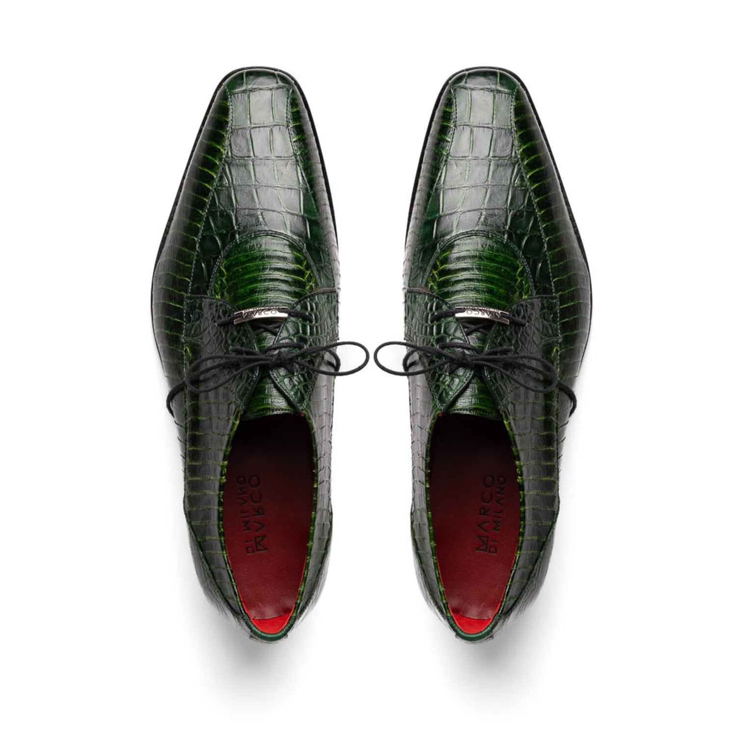 Moncalieri // Alligator + Cobra Skin Leather Oxfords // Green