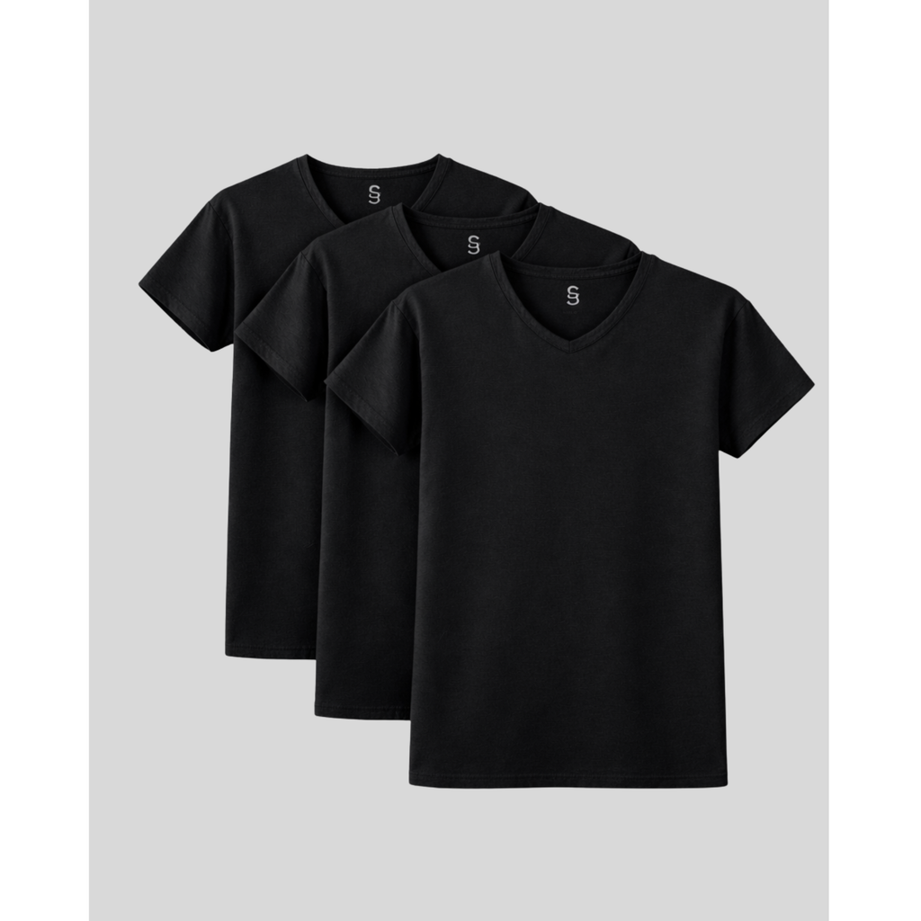 SilkCut Micro Modal V Neck Undershirts - 3 Pack