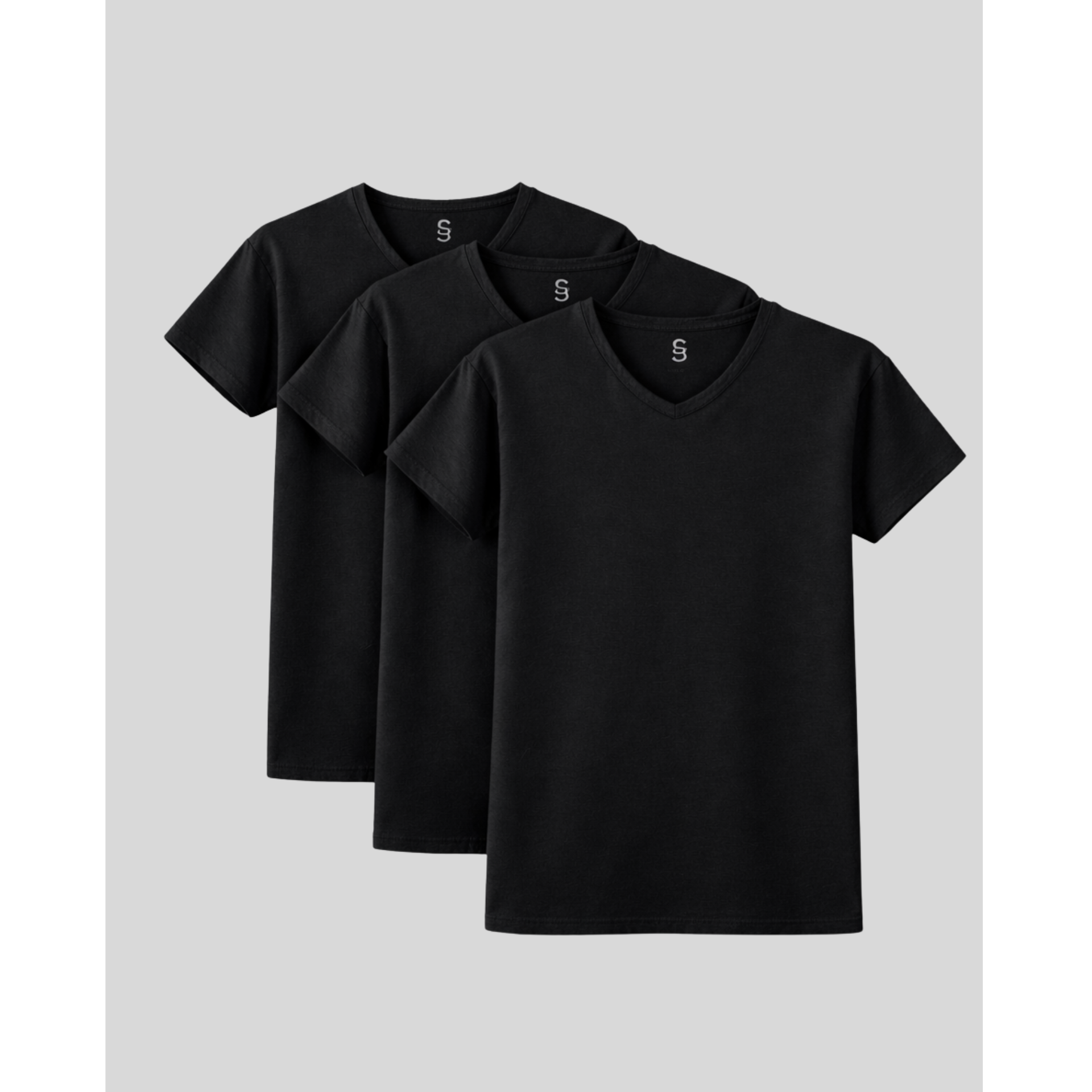 SilkCut Micro Modal V Neck Undershirts - 3 Pack