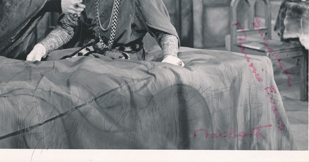 Judith Anderson/Maurice Evans Dual-Signed/Inscribed 7x9 B/W Photo PSA/DNA 192273
