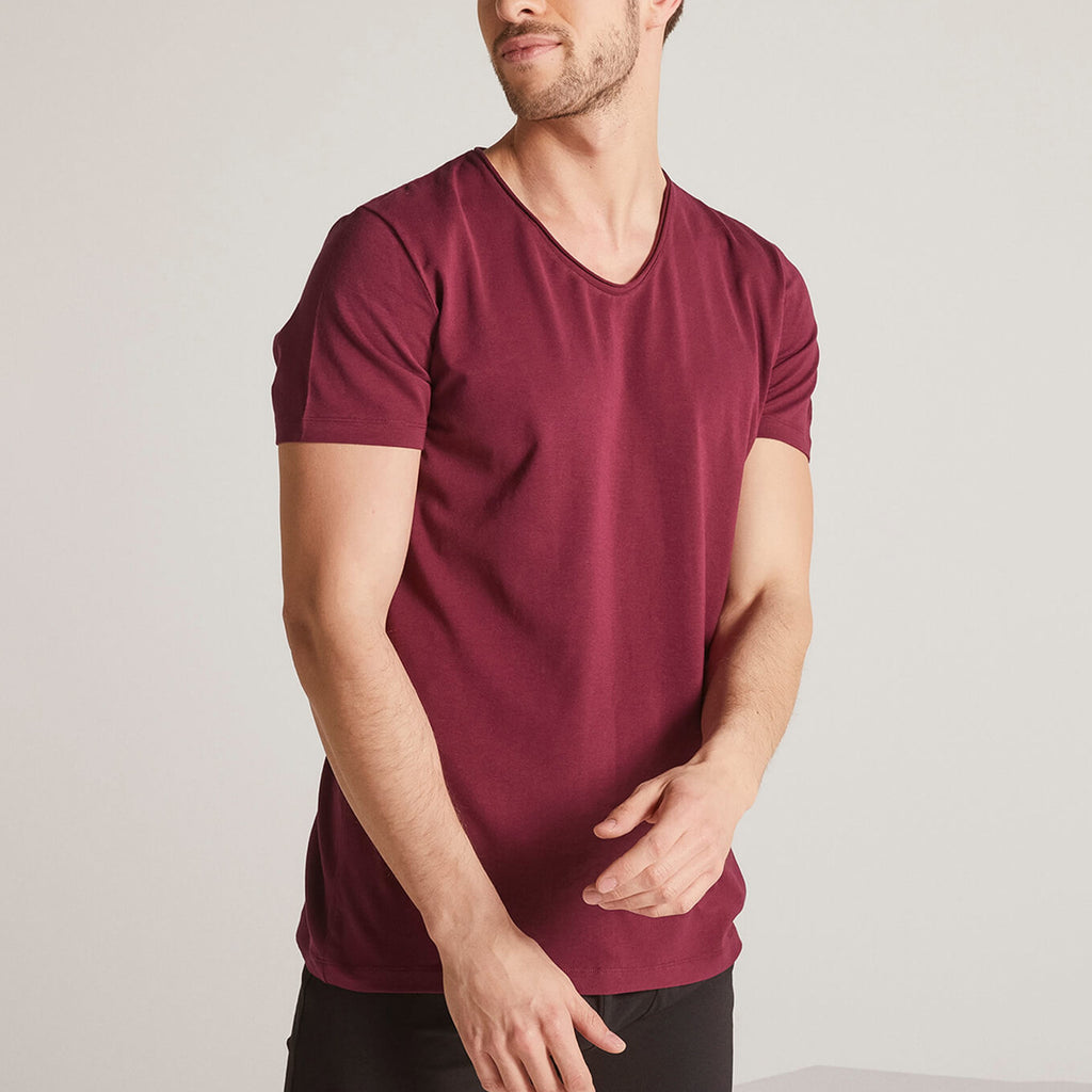 Yaka T-Shirt // Claret Red