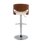Pino - Mid Century Modern Adjustable Barstool & Swivel (Set of 2)