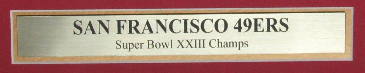 1989 San Francisco Examiner Newspaper 49ers Team of the 80's Framed 176778