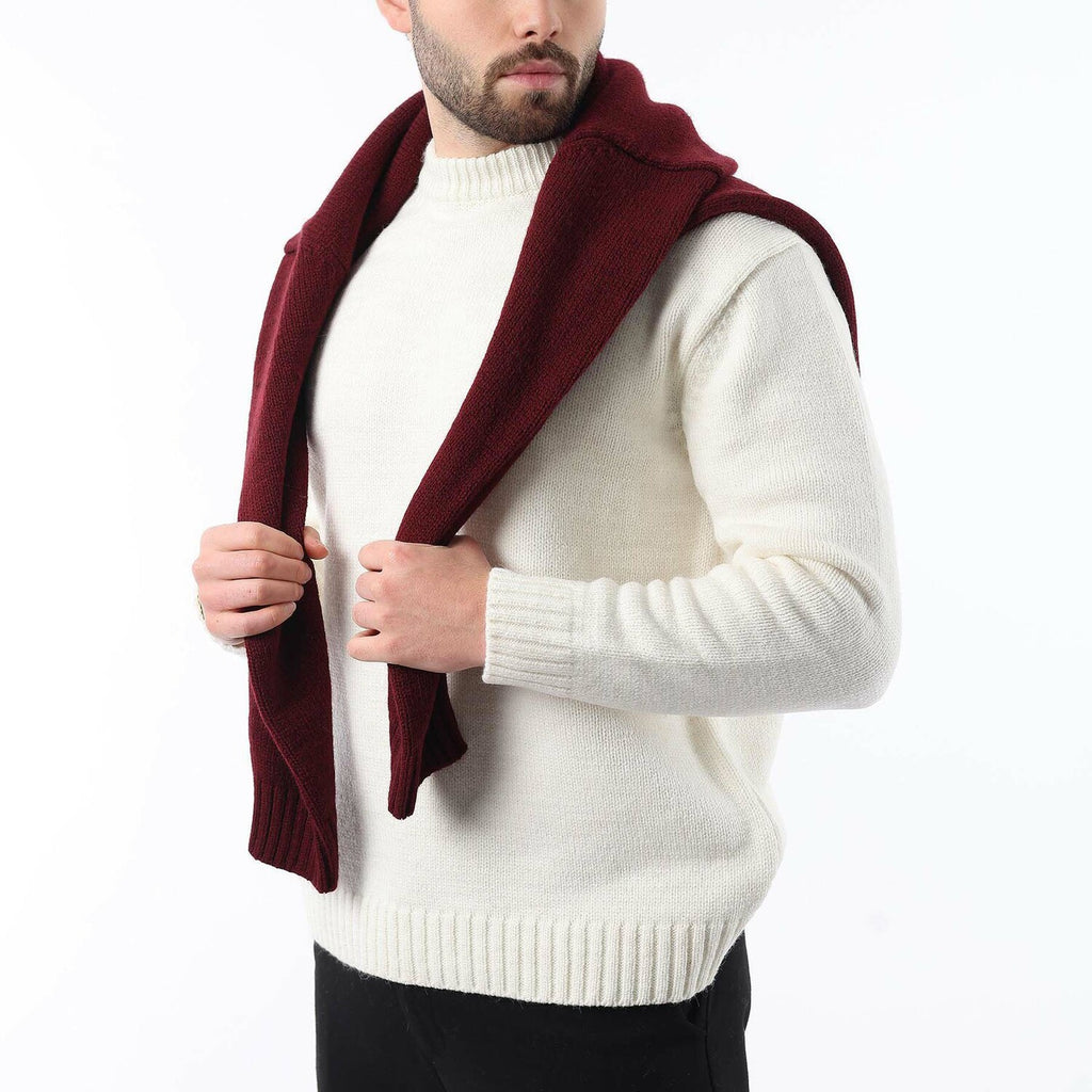 Crewneck Knit Sweater // Ecru
