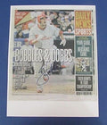 Greg Dobbs Phillies Signed 11X14 Daily News Print 9-17-2007 123178