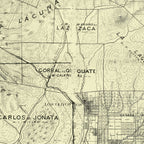 Vintage Map of Santa Barbara County, California 1889