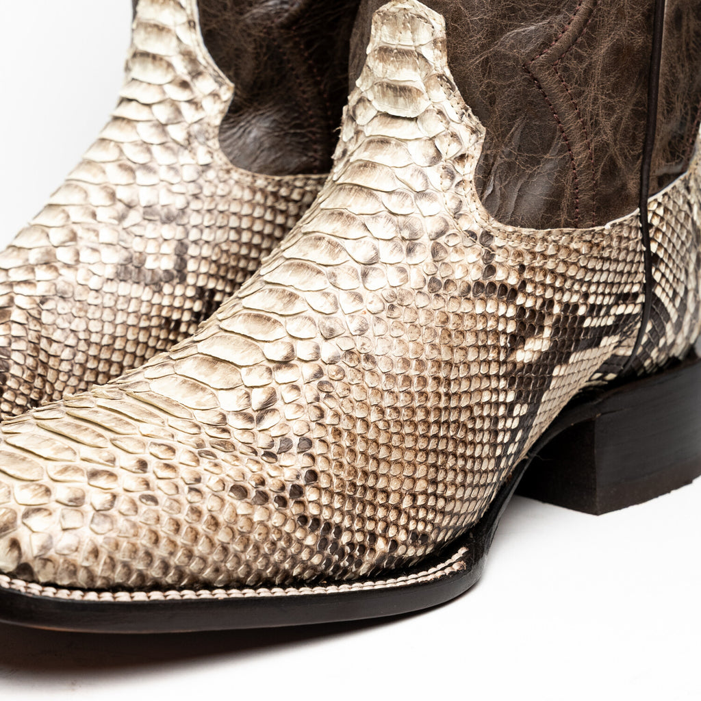Western Collection Missouri // Python Leather Cowboy Boot // Natural