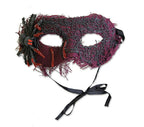 Creepy Spider Dripping Blood Burlap Eye Mask Costume Accessory