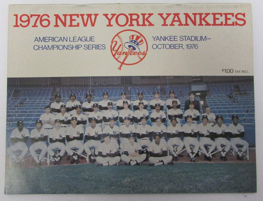 1976 ALCS  Baseball Program NY Yankees vs. KC Royals @New York 128948