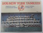 1976 ALCS  Baseball Program NY Yankees vs. KC Royals @New York 128948